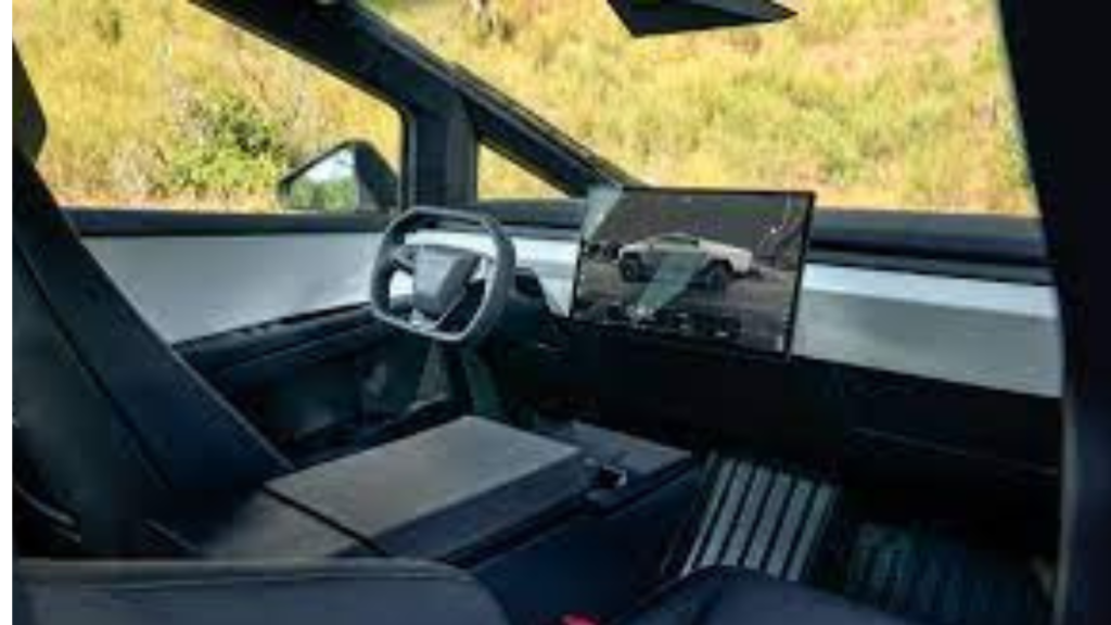 Tesla cyber truck interior